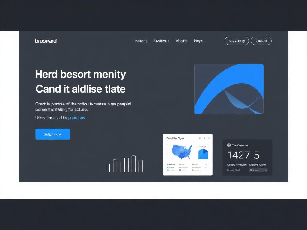 Website-Vorschau: SaaS-Landingpage